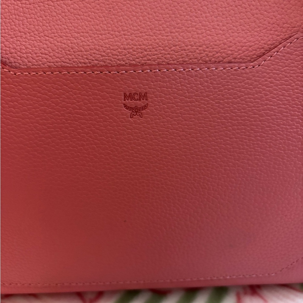 MCM Pink Leather Top-Handle Satchel - Picture 4 of 15